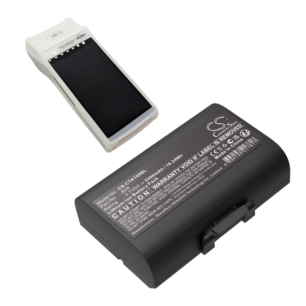 Batteries Payment Terminal Battery CS-CTA100BL