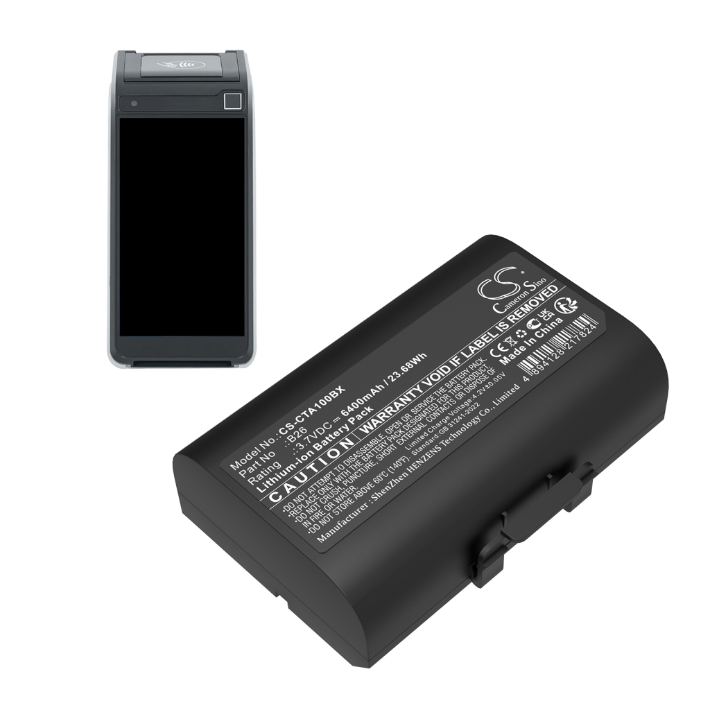 Payment Terminal Battery Castles Saturn 1000F