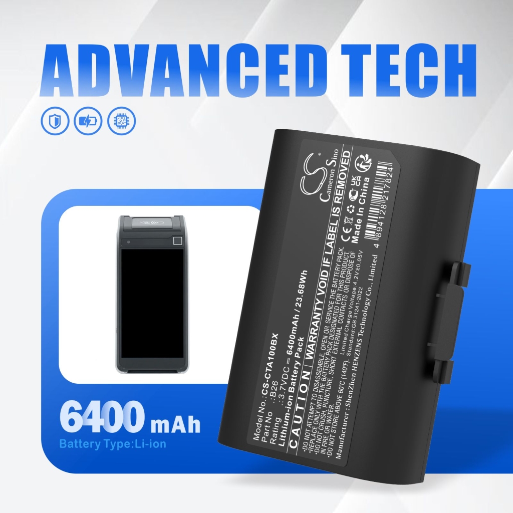 Payment Terminal Battery Castles Saturn 1000F