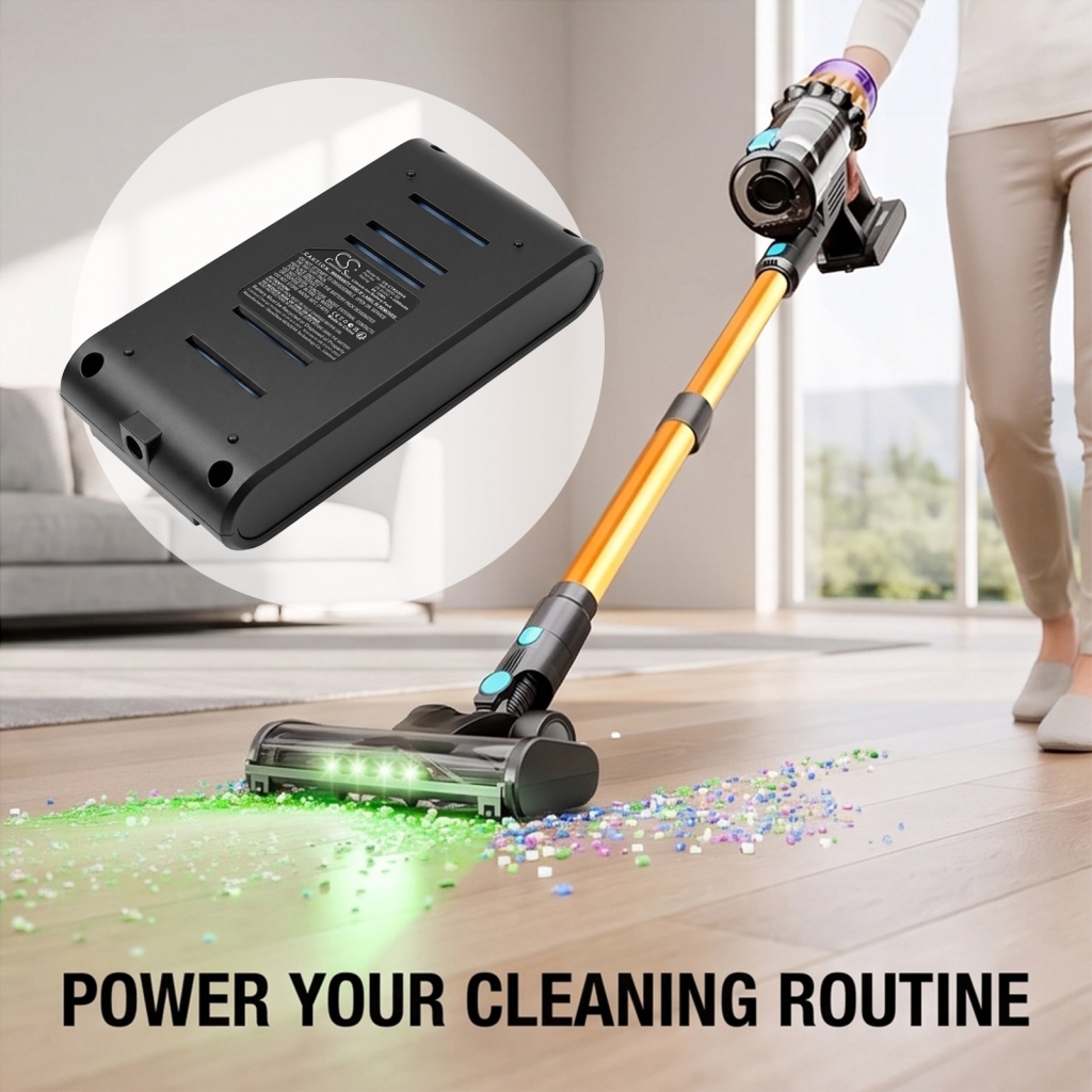 Batterier kompatibel med COTIAR V22 V22 650W Cordless Vacuum Cleaner 55kPa Suction Power Brushless Vacuum CS-CTR220VX