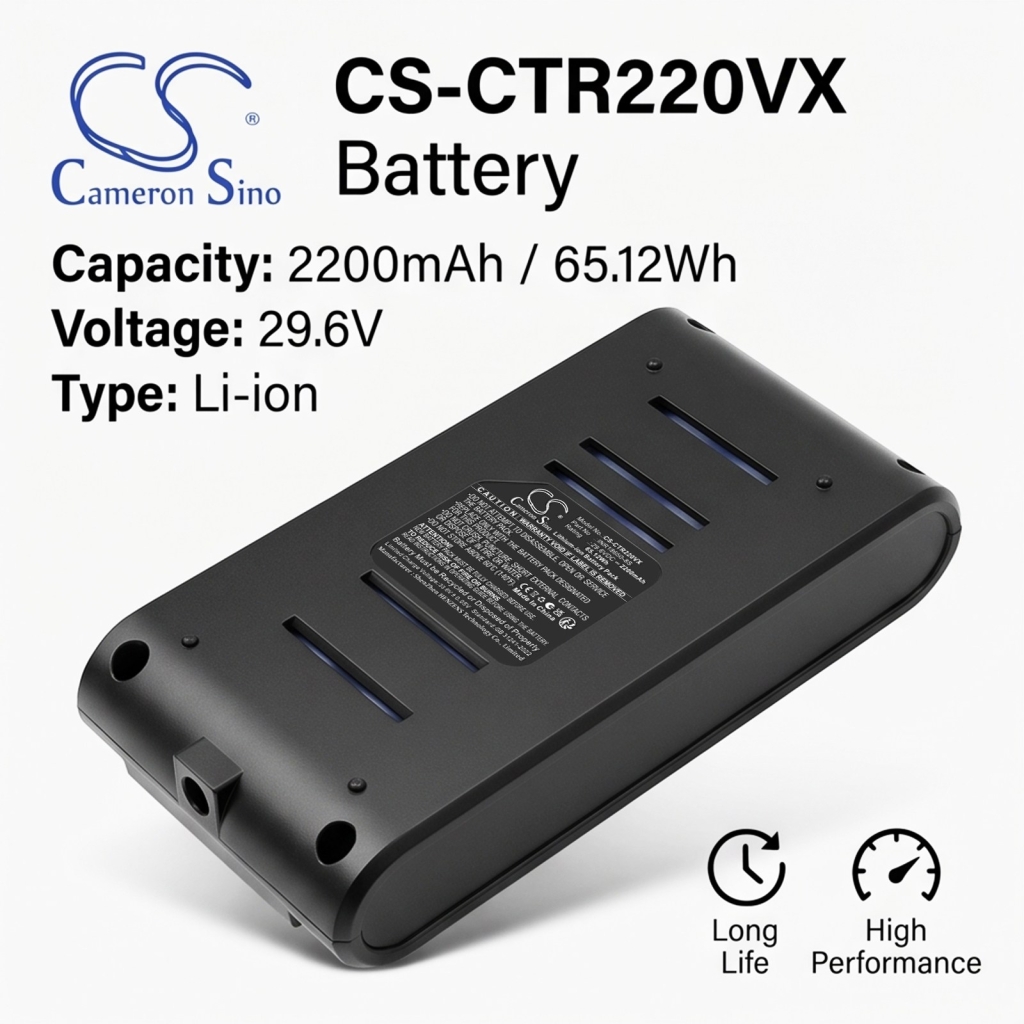 Batterier kompatibel med COTIAR V22 V22 650W Cordless Vacuum Cleaner 55kPa Suction Power Brushless Vacuum CS-CTR220VX