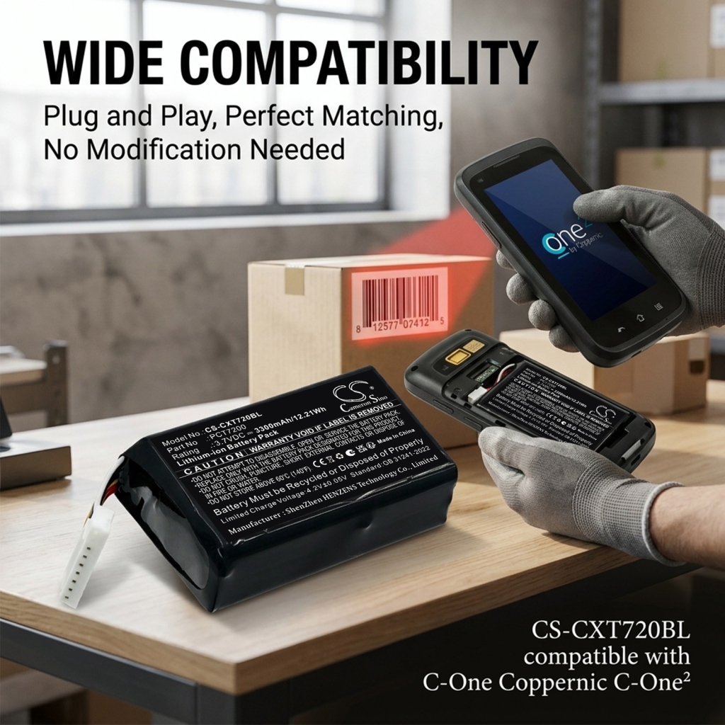 Batterier kompatibel med C-One Coppernic C-One² CS-CXT720BL