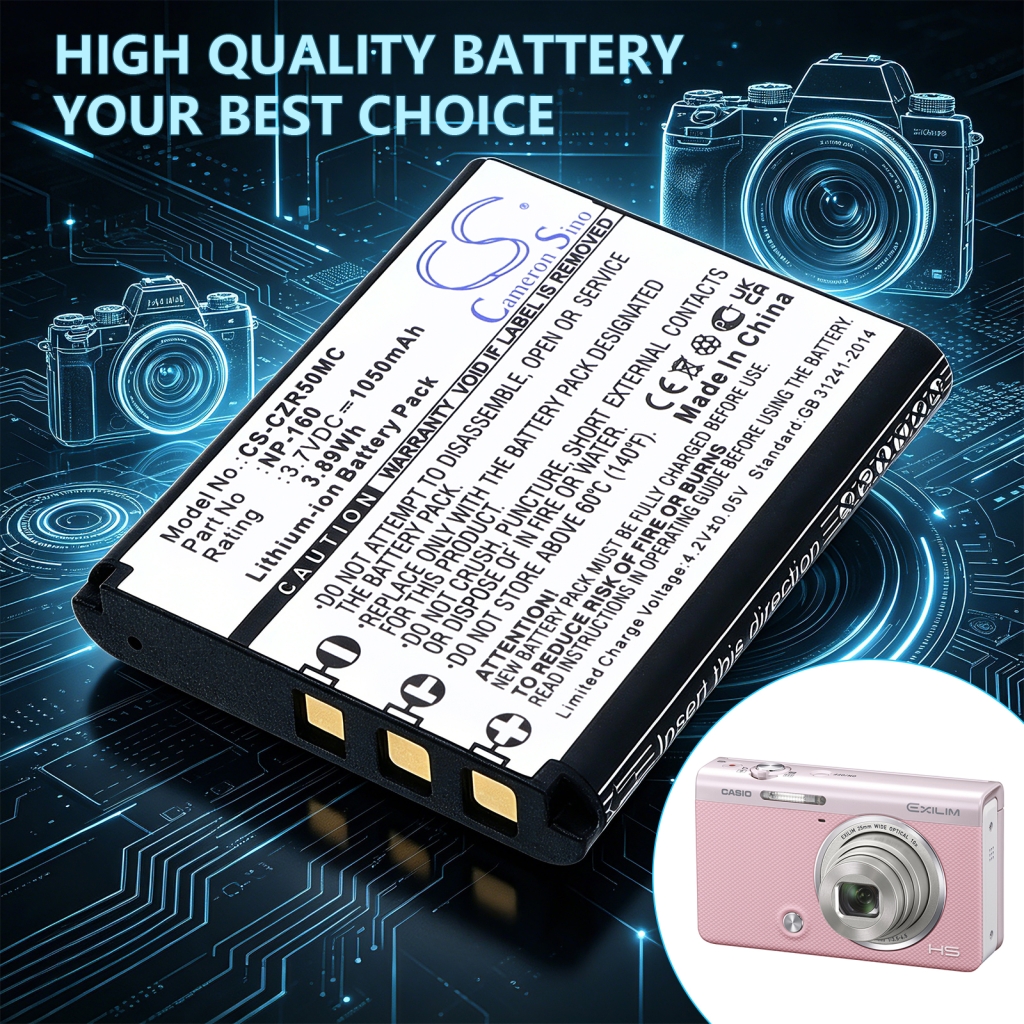 Batteri kompatibel med Casio CS-CZR50MC