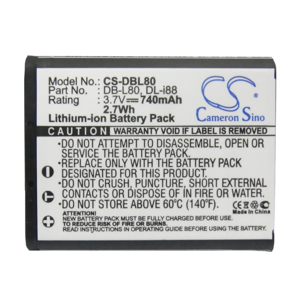 Camera Battery Sanyo VPC-CA102YL