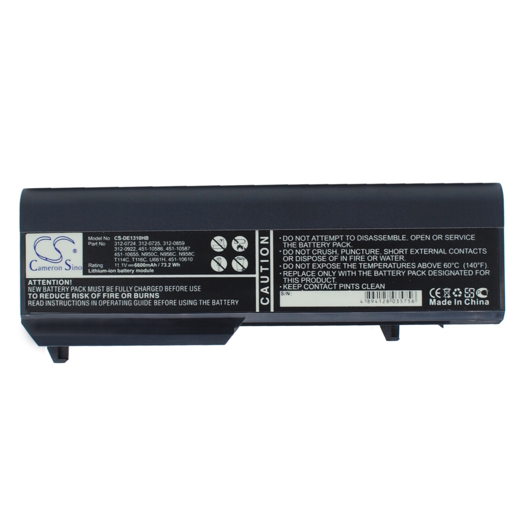 Notebookbatteri DELL CS-DE1310HB