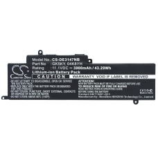 Kompatibel batteriudskiftning til DELL 04K8YH,092NCT,0GK5KY,0WF28,451-BBKK...