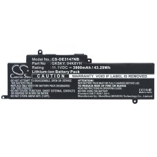 Kompatibel batteriudskiftning til DELL 04K8YH,092NCT,0GK5KY,0WF28,451-BBKK...