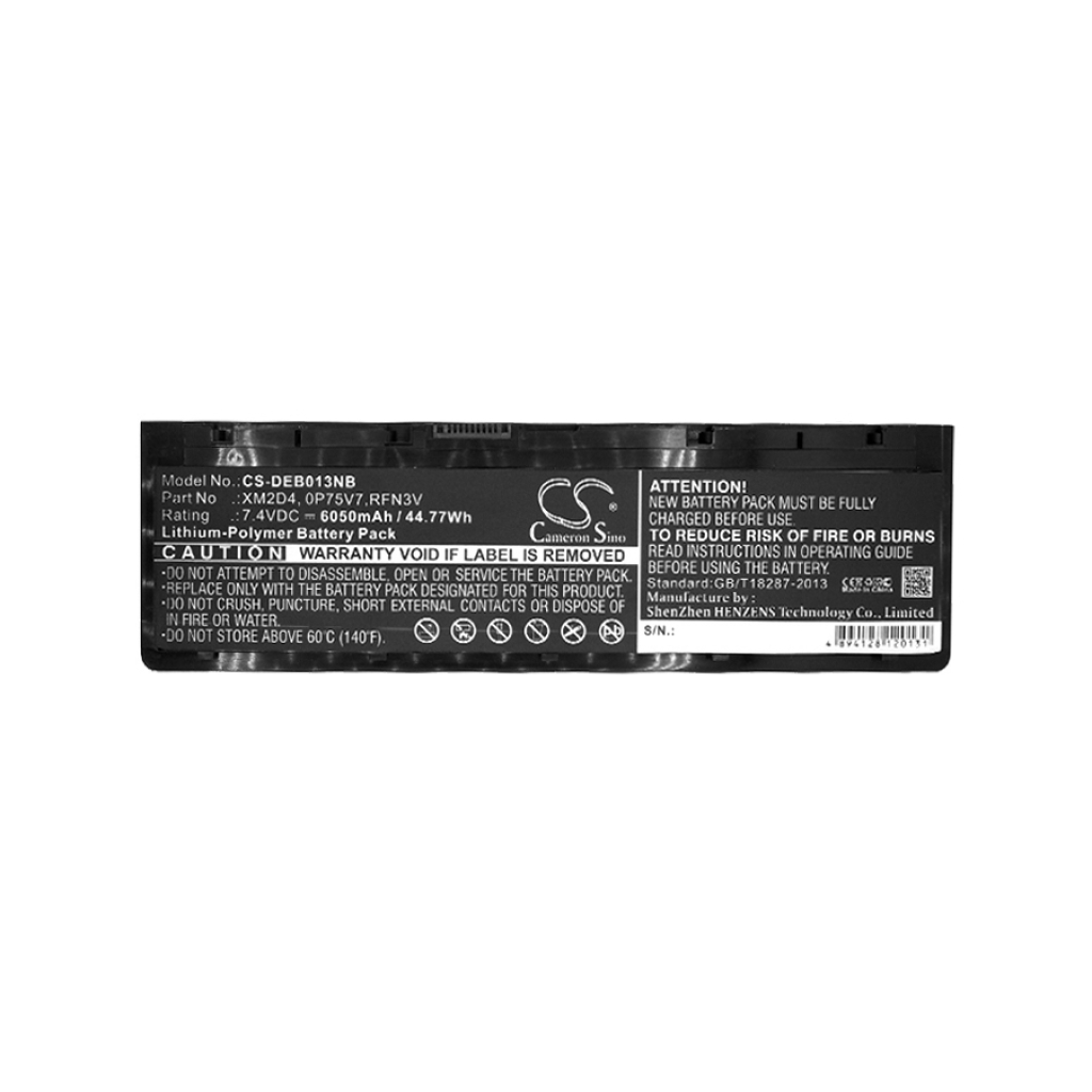 Notebookbatteri DELL CS-DEB013NB