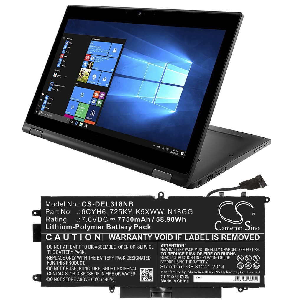 Notebookbatteri DELL Latitude 5289