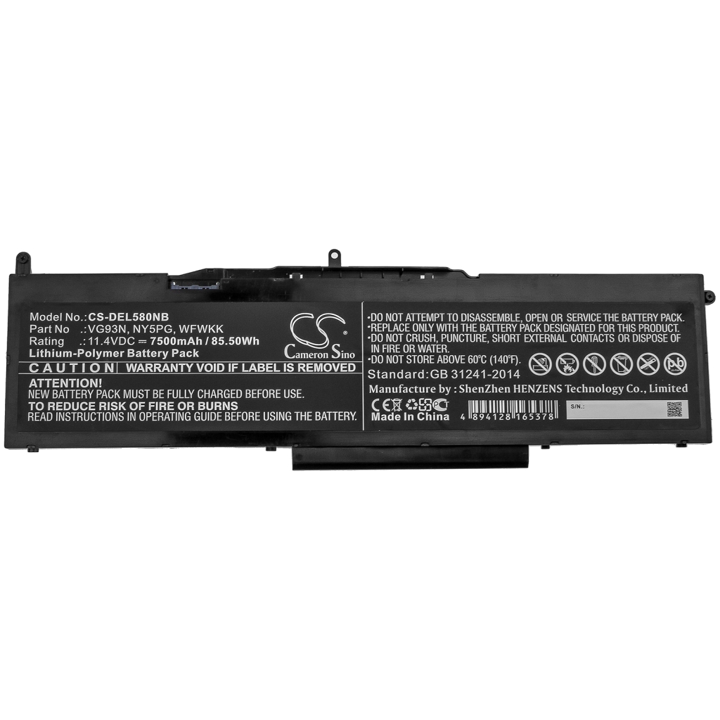 Notebookbatteri DELL CS-DEL580NB