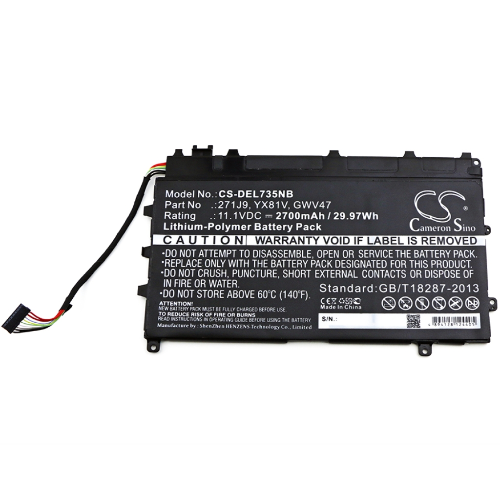 Notebookbatteri DELL Latitude 13 7350