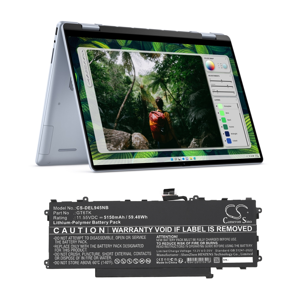 Notebookbatteri DELL CS-DEL945NB
