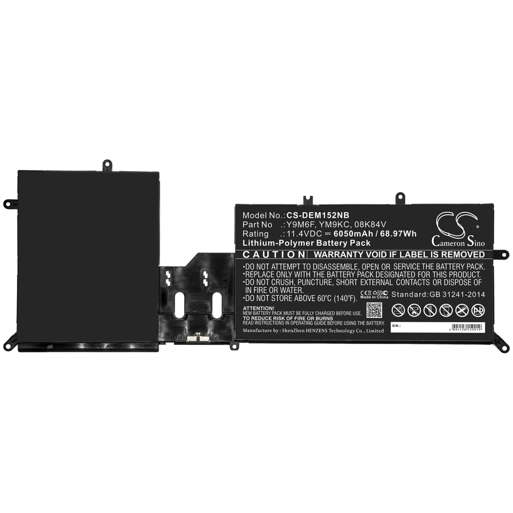Notebookbatteri DELL CS-DEM152NB