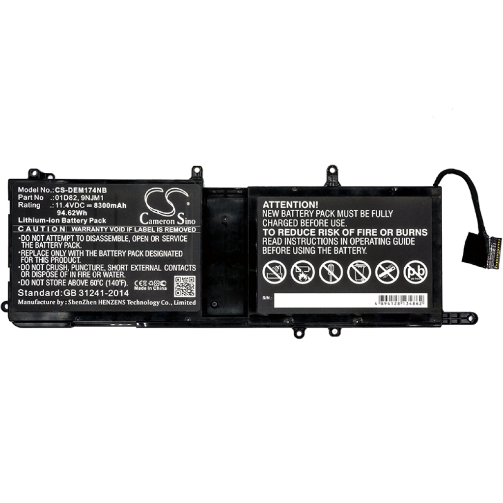 Notebookbatteri DELL CS-DEM174NB
