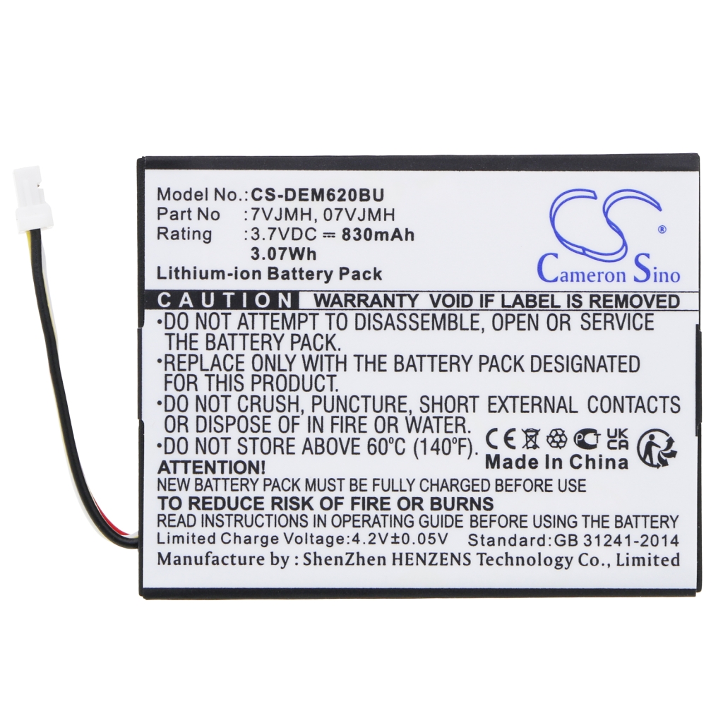 Notebookbatteri DELL CS-DEM620BU