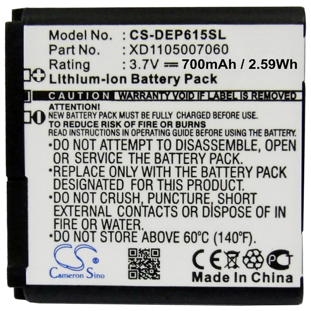 Mobiltelefonbatteri Doro CS-DEP615SL
