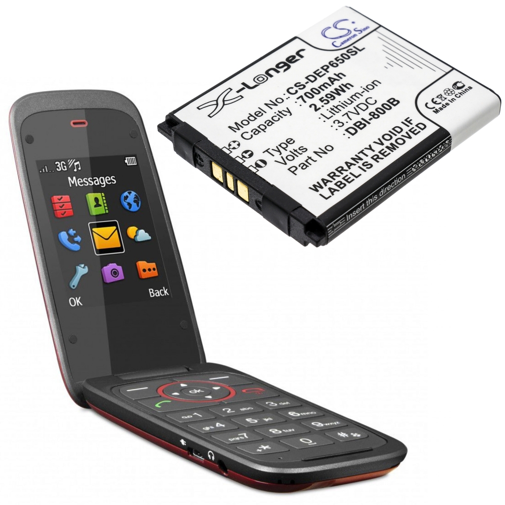 Mobiltelefonbatteri Doro CS-DEP650SL