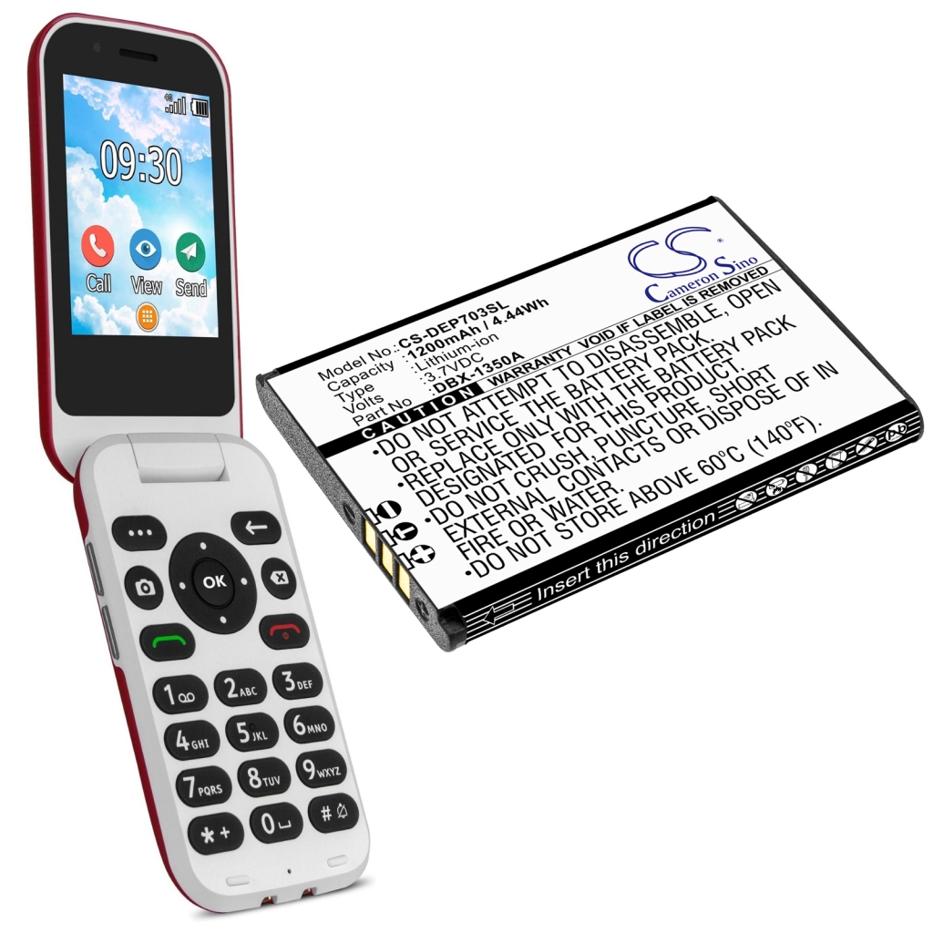 Mobiltelefonbatteri Doro CS-DEP703SL