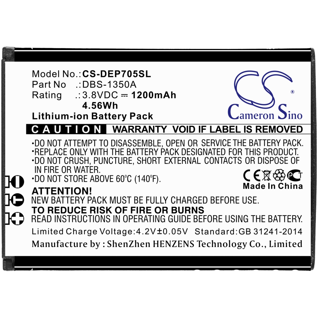 Mobiltelefonbatteri Doro CS-DEP705SL