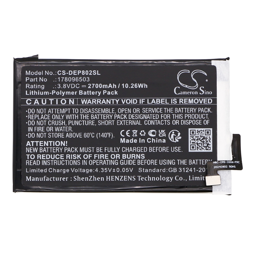 Mobiltelefonbatteri Doro CS-DEP802SL