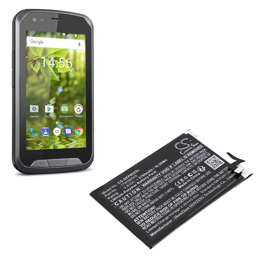 Mobiltelefonbatteri Doro CS-DEP802SL