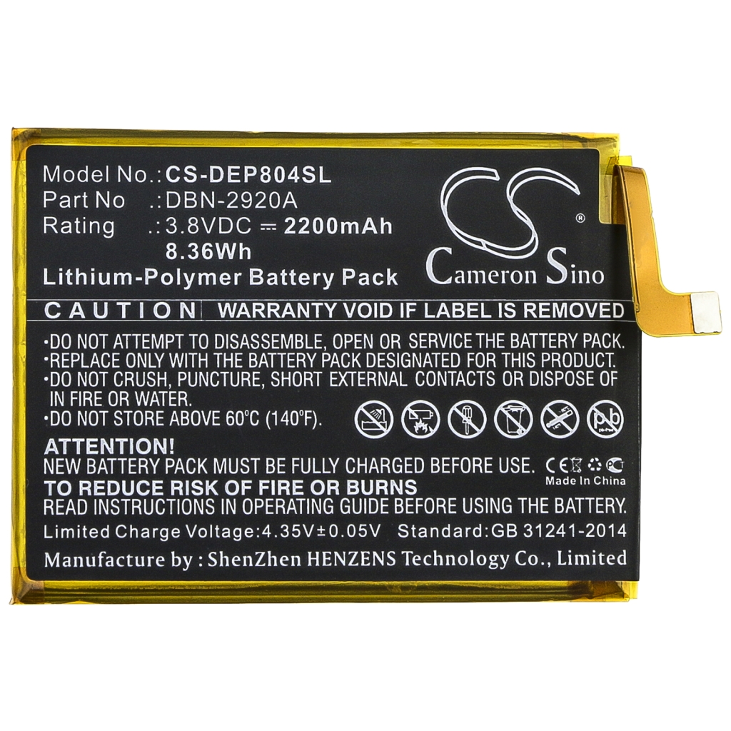 Mobiltelefonbatteri Doro CS-DEP804SL