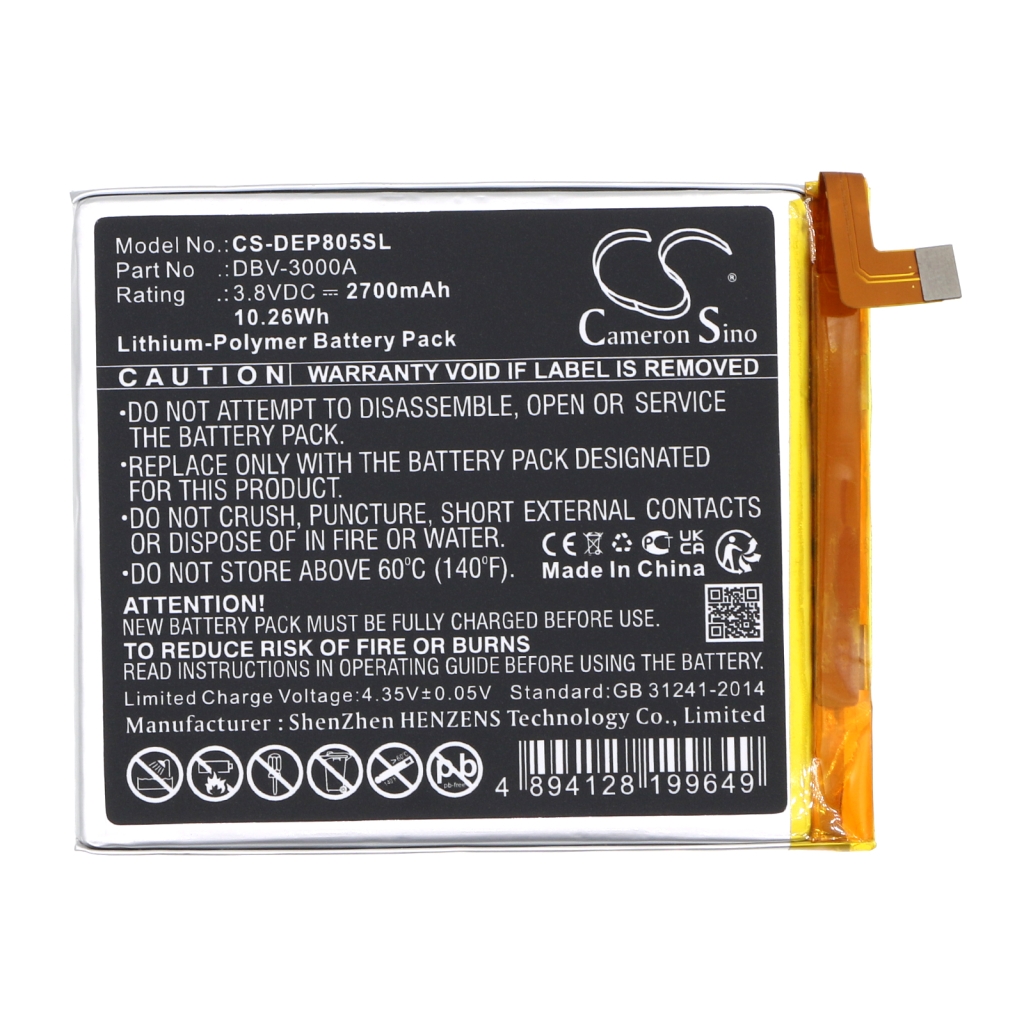 Mobiltelefonbatteri Doro CS-DEP805SL