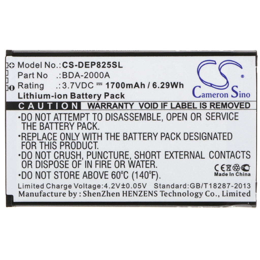Mobiltelefonbatteri Doro CS-DEP825SL