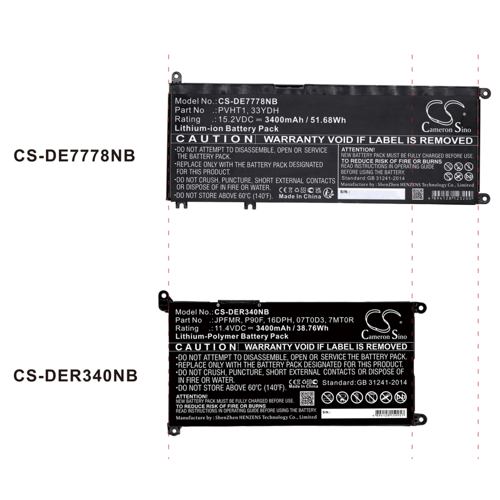 Batterier Erstatter 0WDX0R