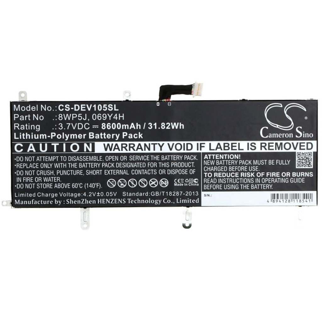 Tabletbatteri DELL CS-DEV105SL