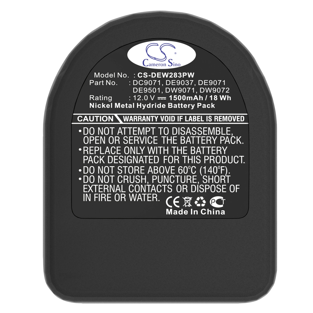 Batterier Erstatter DE9075