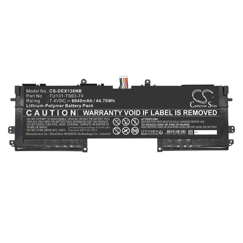 Notebookbatteri DELL CS-DEX138NB