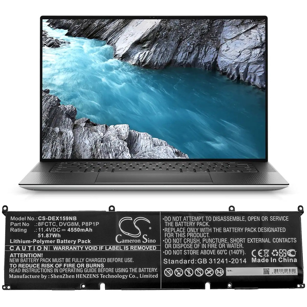 Notebookbatteri DELL CS-DEX159NB