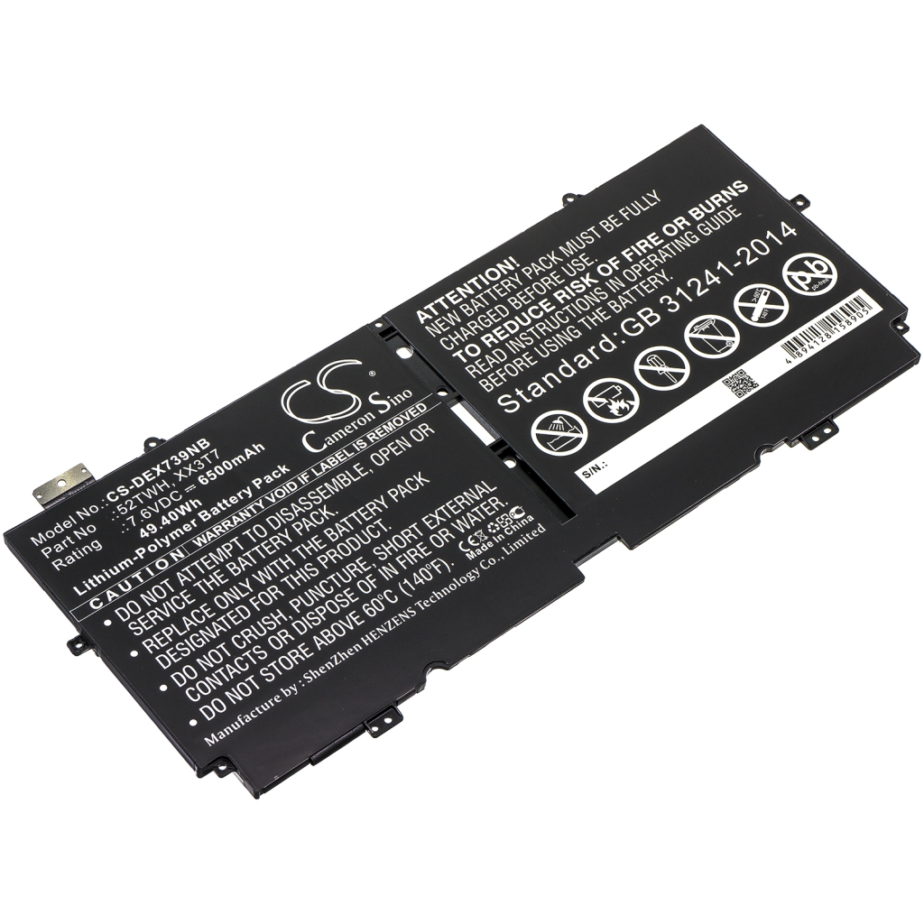 Notebookbatteri DELL CS-DEX739NB