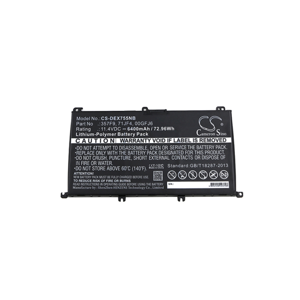 Notebookbatteri DELL CS-DEX755NB