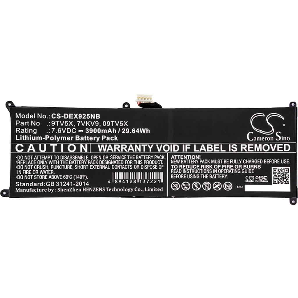 Notebookbatteri DELL CS-DEX925NB