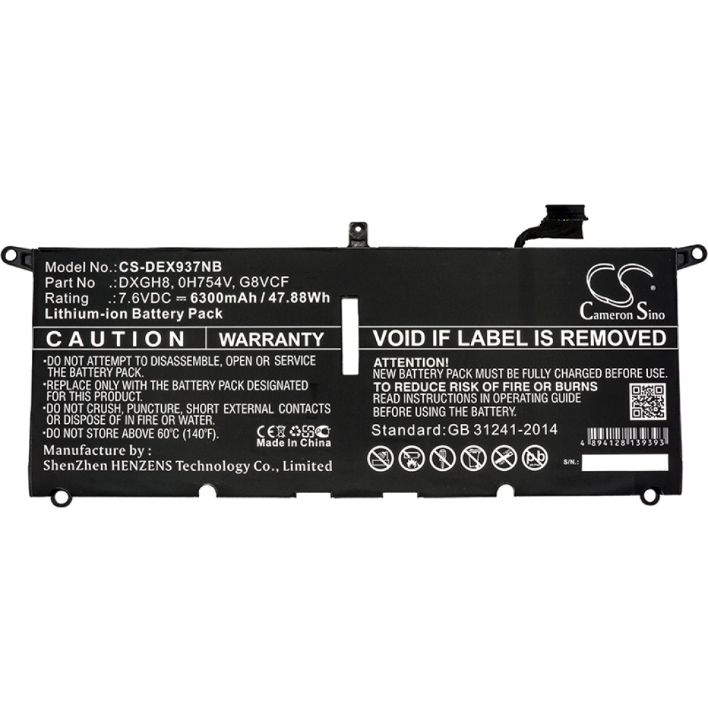 Notebookbatteri DELL CS-DEX937NB