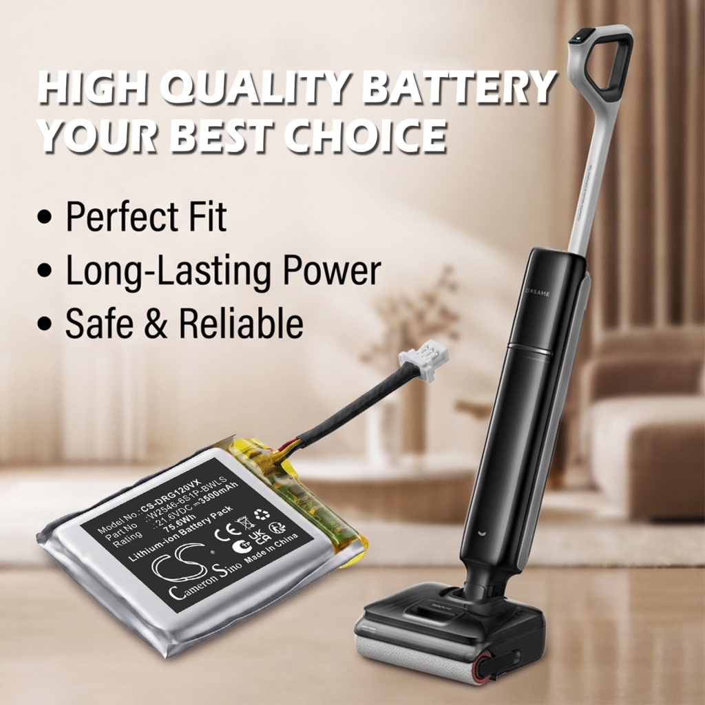 Batterier kompatibel med Dreame G12 G12 Dual Pro CS-DRG120VX