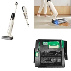 Kompatibel batteriudskiftning til Dreame W2418J-0F