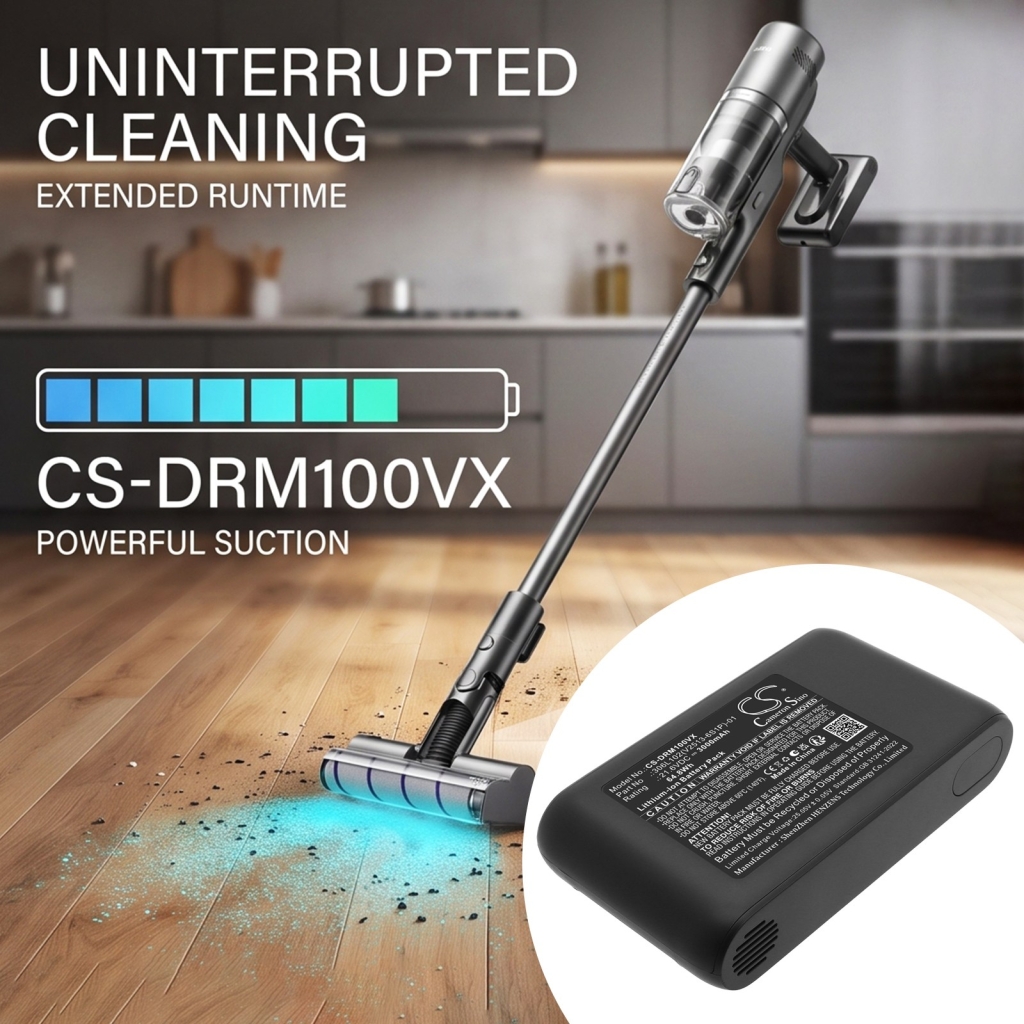 Batterier kompatibel med Dreame Mova I10 Cordless Vacuum Cleaner CS-DRM100VX