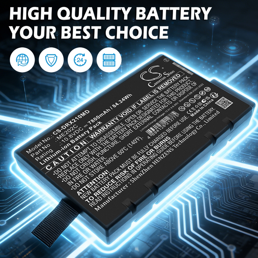 Batteri kompatibel med Drager CS-DRX210MD