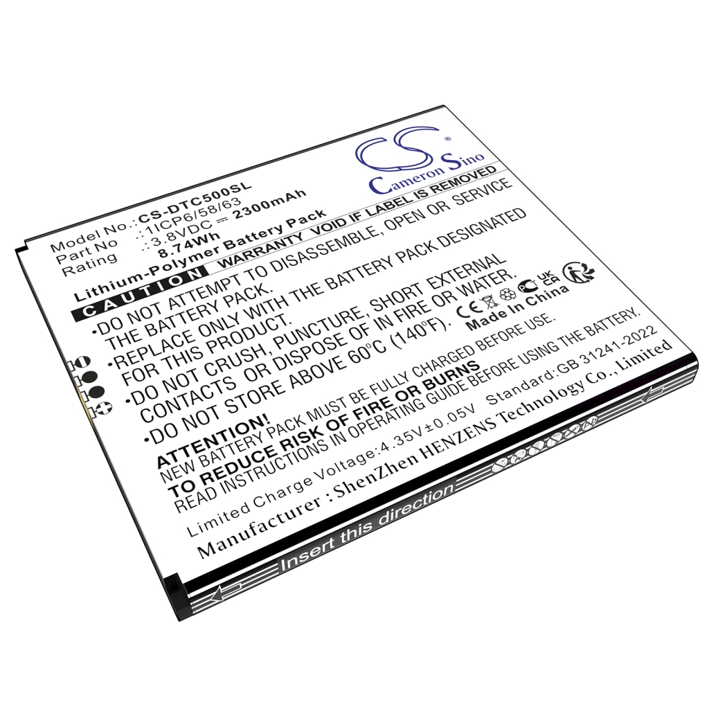 Printerbatteri Datecs CS-DTC500SL
