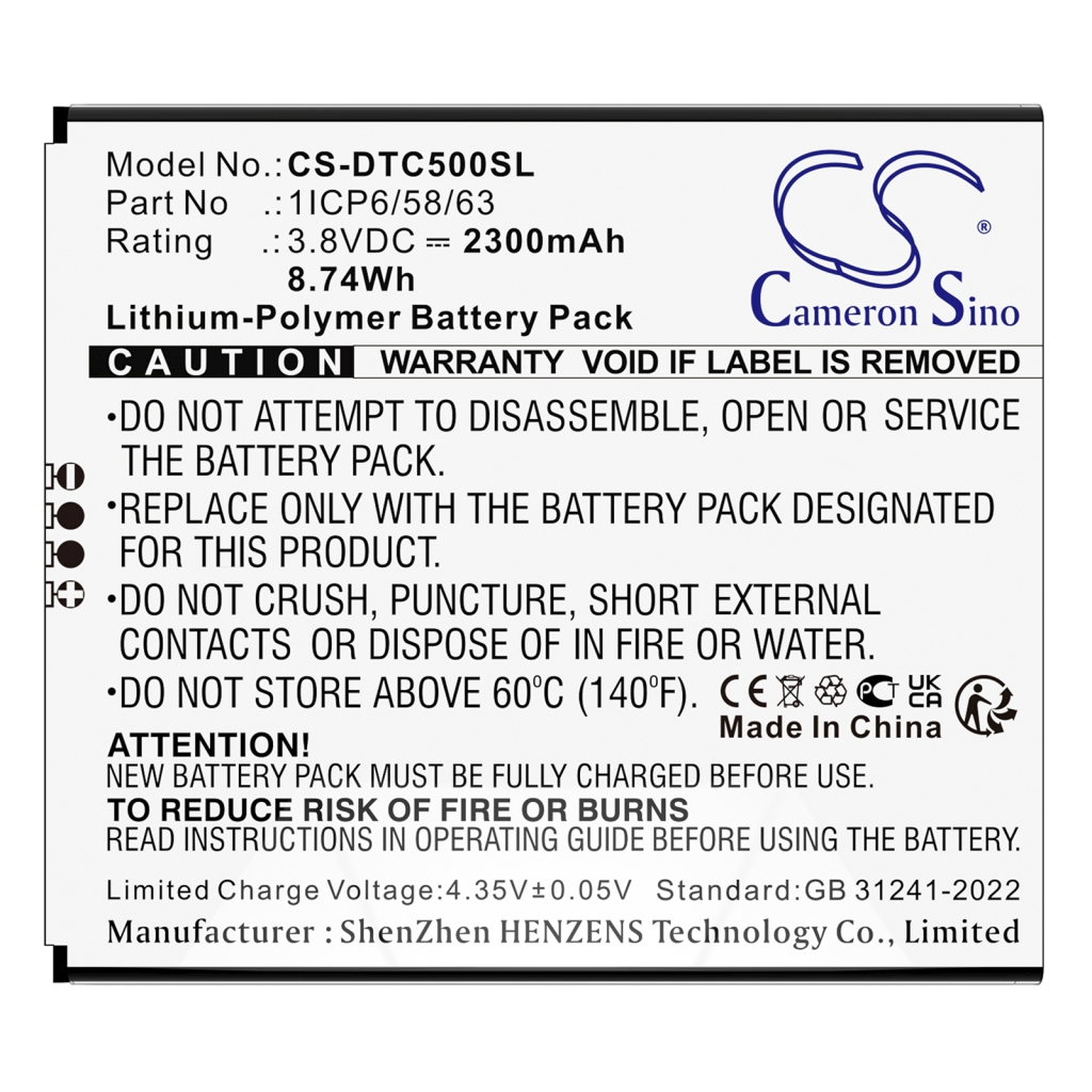 Printerbatteri Datecs CS-DTC500SL