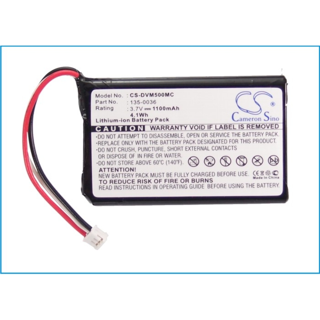 Kamerabatteri Digital Ally CS-DVM500MC