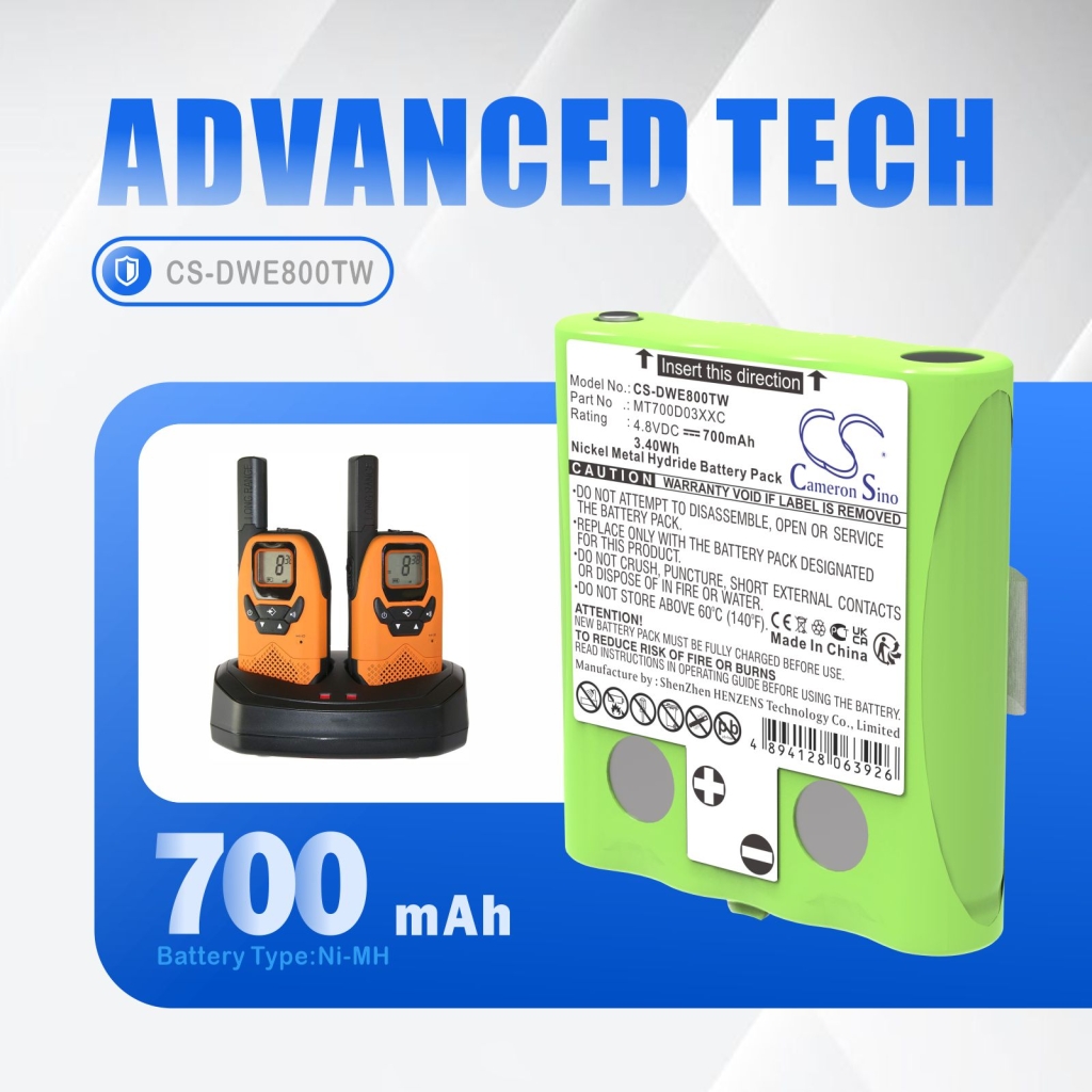 Two-Way Radio Battery DeTeWe CS-DWE800TW