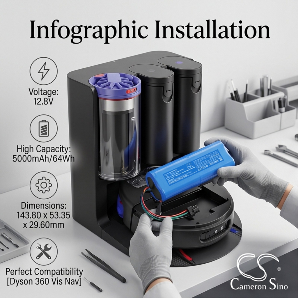 Batteri kompatibel med Dyson CS-DYR500VX
