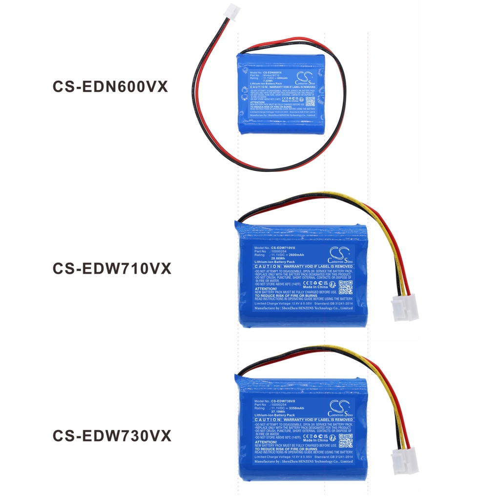 Støvsugerbatteri Ecovacs CS-EDN600VX