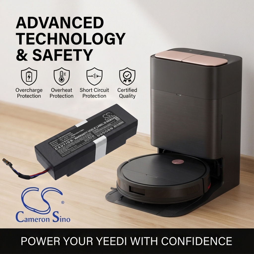 Batteri kompatibel med Ecovacs Yeedi CS-EDT510VX