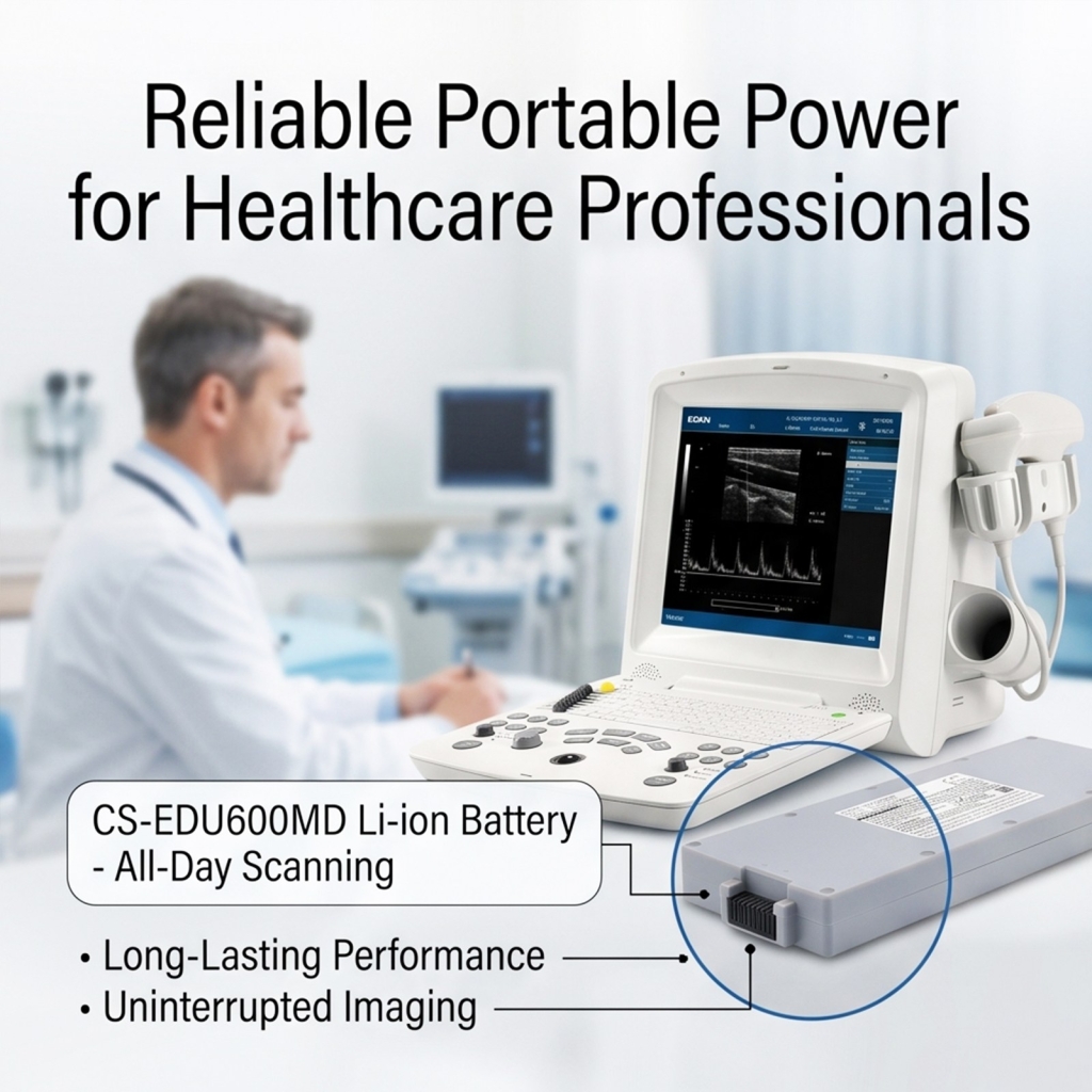 Cameron Sino CS-EDU600MD 14,8V 5000mAh Li-ion batteri til bærbar medicinsk ultralydsmaskine