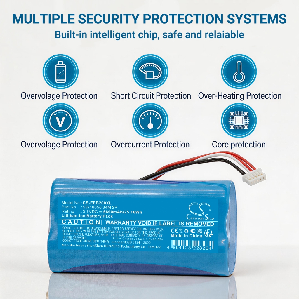 Batteri kompatibel med Eufy CS-EFB200XL